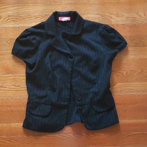 Lux Short Sleeve Blazer Sz S